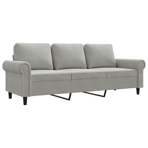 vidaXL Trosjed svjetlosivi 180 cm bar&scaron;unasti