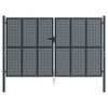 vidaXL Vrtna vrata antracit boje 300x175 cm čelik