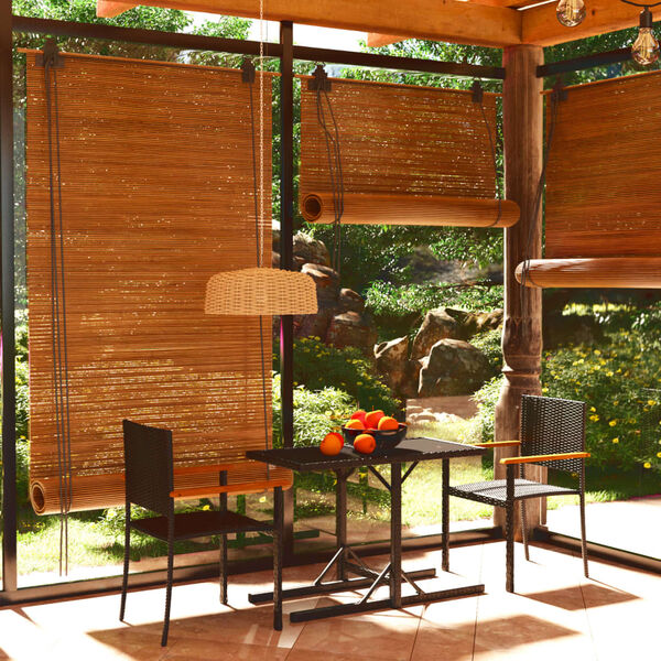 vidaXL 3-dijelni vrtni blagovaonski set crni