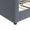 vidaXL Dnevni krevet tamnosivi 100 x 200 cm bar&scaron;unasti