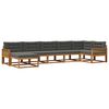 vidaXL Set vanjskih sofa 7 kom. Prirodna i antracit