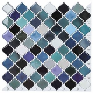 vidaXL Lanturn ploča 10 kom. Plava Zelena 27 x 27 cm Poliuretan i PET