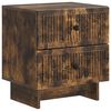 vidaXL Noćni ormar s ladicama Dimljeni hrast 43 x 34,5 x 47,5 cm