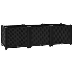 vidaXL Povišena gredica 120 x 40 x 38 cm od polipropilena