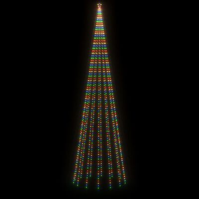 vidaXL Božićno drvce sa šiljkom i 1134 LED šarene žarulje 800 cm