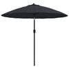 vidaXL Vanjski suncobran s aluminijskim stupom 250 cm crni