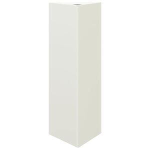 vidaXL Vrtna sadilica bijela trokutasta 30 x 26 x 75 cm čelična