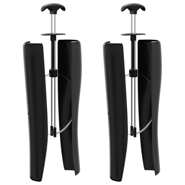 vidaXL Napinjači za jahaće čizme 1 par crni PP i čelik