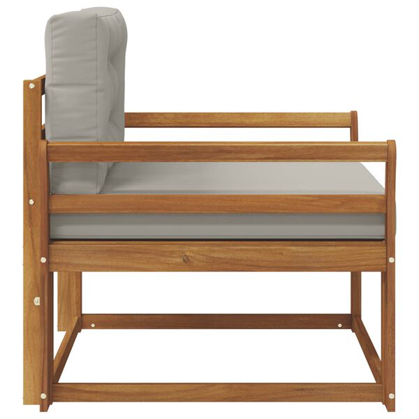 vidaXL Srednja sofa za van Čvrsto drvo akacije Prirodna