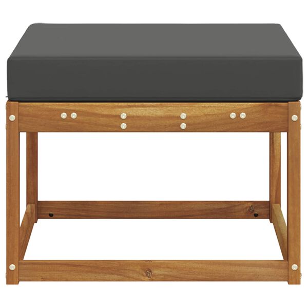 vidaXL Vanjski otoman Čvrsto drvo akacije Prirodna