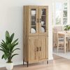 vidaXL Highboard Umjetnički hrast 69,5 x 34 x 180 cm Konstruirano drvo