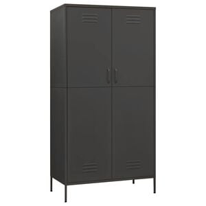 vidaXL Ormar antracit 90 x 50 x 180 cm čelični