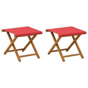vidaXL Ležaljka 2 pcs Čvrsto drvo eukaliptusa Crvena