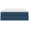 vidaXL Krevet s madracem i skladi&scaron;tem Plava 140 x 200 cm Poliester