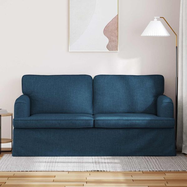 vidaXL Sofa 140cm Plava Metal