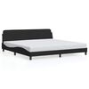 vidaXL Okvir za krevet Dover crni 200x200 cm od tkanine