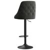 vidaXL Barski stolci 2 kom tamnosivi bar&scaron;unasti