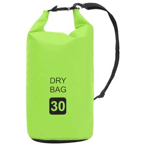 vidaXL Suha torba zelena 30 L PVC