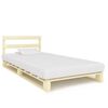 vidaXL Okvir za krevet od paleta od masivne borovine 100 x 200 cm
