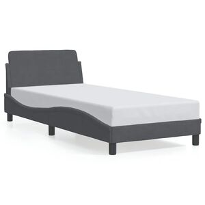 vidaXL Okvir za krevet Dover tamno sivi 90x190 cm bar&scaron;un