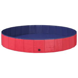 vidaXL Bazen za pse Crvena &Oslash;200 x 30 cm Debeli PVC