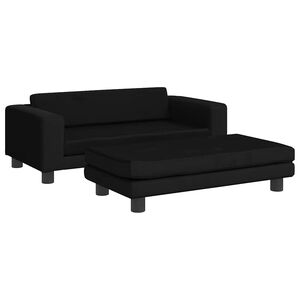 vidaXL Krevet za pse s produžetkom crni 100 x 50 x 30 cm bar&scaron;unasti