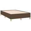 vidaXL Krevet box spring s madracem tamnosmeđi 120 x 190 cm od tkanine
