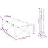 vidaXL Sklopivi kamperski krevet Crvena 206 x 76 x 74 cm