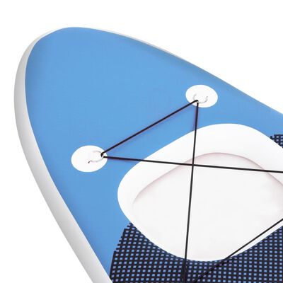 vidaXL Set daske za veslanje stojeći na napuhavanje plavi 360x81x10 cm