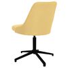 vidaXL Okretna uredska stolica od tkanine žuta