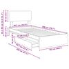 vidaXL Krevet s od storage Sonoma hrast 100 x 200 cm Konstruirano drvo