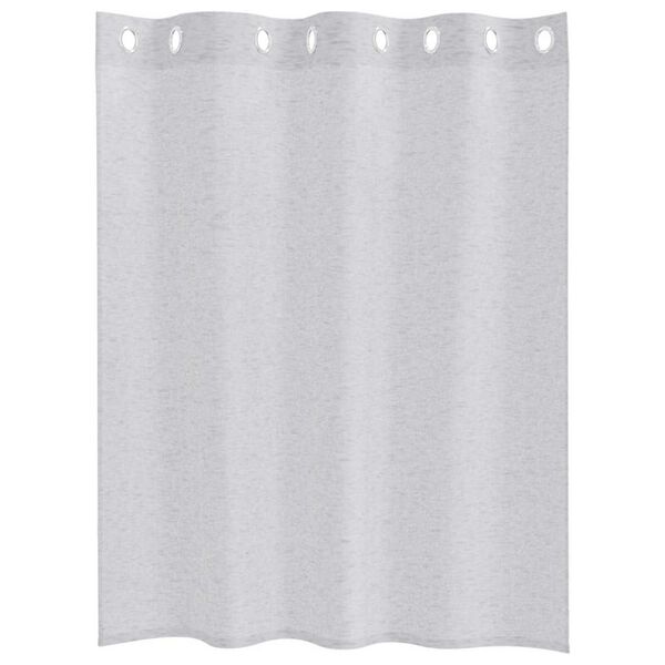 vidaXL Voile zavjesa 2 pcs Svijetlo siva 140 x 140 cm Poliester