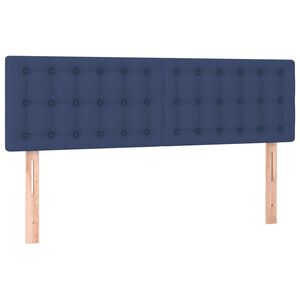 vidaXL Uzglavlja plava 144x5x78/88 cm od tkanine