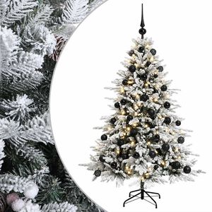 vidaXL Umjetno božićno drvce s kuglicom 120 cm 150 LED lampica
