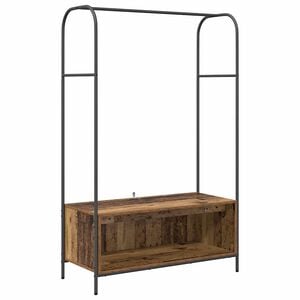 vidaXL Stalak za odjeću Smeđi hrast 100 x 44 x 160 cm