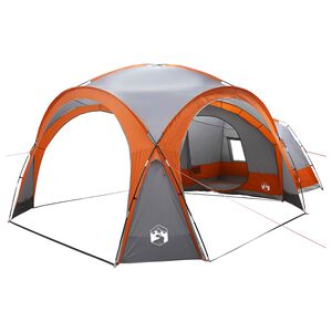 vidaXL Bočna &scaron;atora Siva i narančasta 643 x 408 x 260 cm