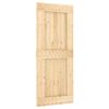 vidaXL Klizna vrata NARVIK Prirodna i crna 85 x 210 cm (213,5 cm)