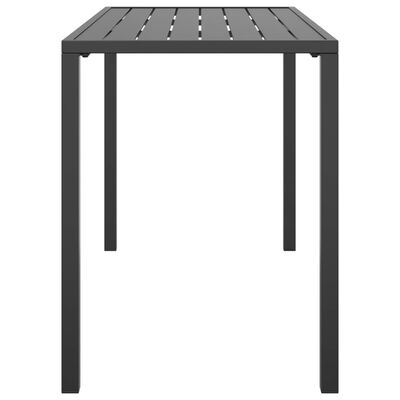 vidaXL Vrtni blagovaonski stol antracit 110 x 54 x 70 cm čelični