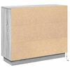 vidaXL LED komoda Siva Sonoma 90 x 32 x 75 cm Konstruirano drvo
