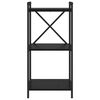 vidaXL Polica Crni hrast 40 x 30 x 85 cm Konstruirano drvo