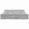 vidaXL Krevet s ladicama Siva Sonoma 135 x 190 cm Konstruirano drvo