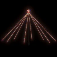 vidaXL Božićno drvce s LED svjetlima 576 LED žarulja raznobojno 3,6 m