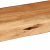 vidaXL Zidne police 2 kom 80x20x3,5 cm od masivnog bagremovog drva