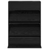 vidaXL Polica za časopise Crni hrast 70 x 41 x 96 cm Konstruirano drvo