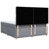 vidaXL Krevet s oprugama i madracem svjetlosivi 180x200 cm od tkanine