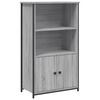 vidaXL Visoka komoda siva boja hrasta 62x32x103,5 cm konstruirano drvo