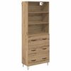 vidaXL Highboard 2 pcs Umjetnički hrast 69,5 x 34 x 180 cm
