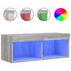 vidaXL TV ormarić s LED svjetlima boja hrasta 80x30x30 cm