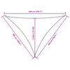 vidaXL Jedro protiv sunca od tkanine Oxford trokutasto 5x5x6 m bijelo