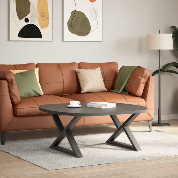 vidaXL Noge za klub stolić 2 kom. antracit 70 x (42-43,3) cm čelik